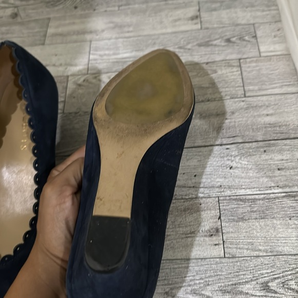 Talbots blue suede heel shoes size 8 - Picture 6 of 8